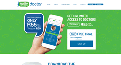 Desktop Screenshot of hellodoctor.co.za